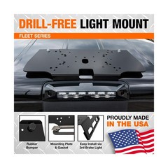 Buyers Products 8895551 Aluminum Fleet Series Drill-Free Light Bar Cab Mount …