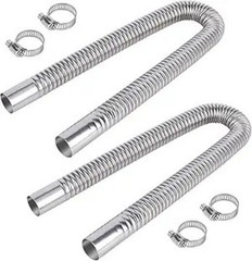 23.6 Inches Exhaust Hose, 2.5cm/1 In Fuel Tank Diesel Size: 23.6in/60cm(2pcs)