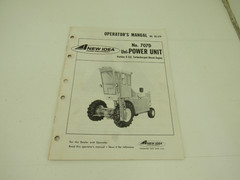 New Idea 707D Uni-System Power Unit Operator’s Manual Perkins Turbo Diesel