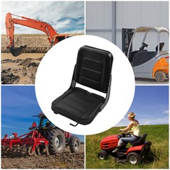 Universal Backhoe Dozer Telehandler Black Seat Tractor Suspension Seat Durable|~