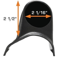 GlowShift Universal Fitment Black Single Pillar Gauge Pod Holder – Fits Any M…