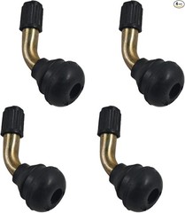 4Pcs Valve Stem Bent 45 Degree Angled, Brass Wheel Valve Stems, Sna Size: 4pcs