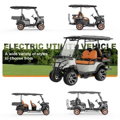 Wolverine 2026 grey 6-Seat Golf Cart Street-Legal 60KM Range 5H Charge Time