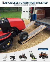 800 Lbs Weight Limit Spec Applies To Loading Ramps, 4FT Two-Pack Aluminum Shed R