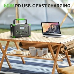 EBL 500W 519Wh Lithium-ion Battery Power Station Portable Solar Generator RV