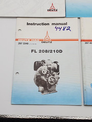 KHD Deutz AG Motor – Lot of 5 Manuals – Catalog, Instruction, Operation, English