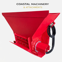 Skid Steer Raytree Block Stone Asphalt Rock Crusher Loader Hydraulic Attachment