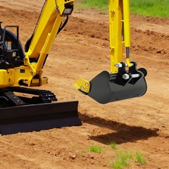 Bucket Mini Excavator Bucket w/Metal Teeth ﻿Excavator Kampf 2T/4409.25 lbs