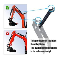 Single-hole thumb clamping oil cylinder for AGT Mini Excavators Replacement