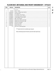 2004 Gas & Electric Service Parts Manual 2004 Club Car Precedent 1203P0