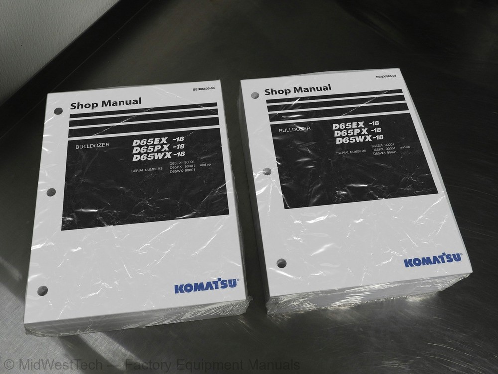 Komatsu D65EX-18, D65PX-18, D65WX-18 Bulldozer Service Manual Repair Shop Book
