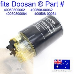 fits DOOSAN Fuel Filter and Bowl DX140 DX160 DX190 DX210 DX220 DX225 DX235 DX255