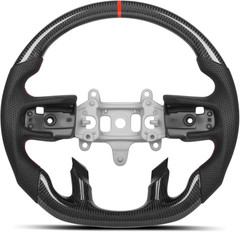 Real Carbon Fiber Steering Wheel for Ram 1500 2500 3500 2019-2026 New Body Style