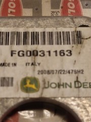 John Deere Small Flange Cover FG0031163 Goldoni