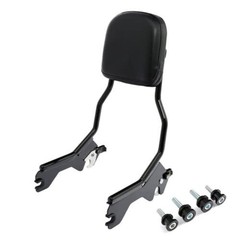 Detachable Sissy Bar Backrest For Softail Low Rider Sport Glide 18+ Gloss Black