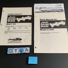 Jacobs Engine Brake Installation + Pats Manual + Trouble Model C-346