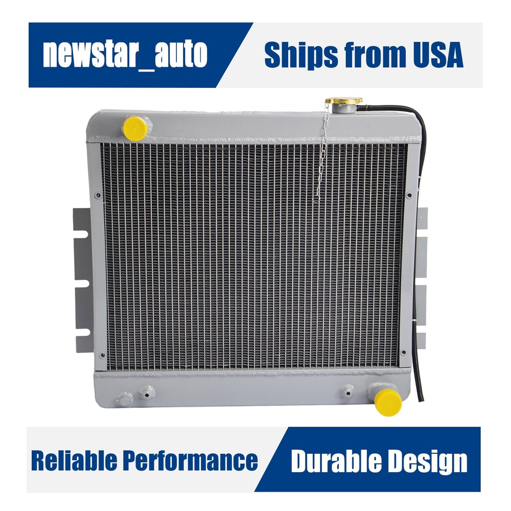 ALUMINUM RADIATOR For HYSTER FORKLIFT H135XL H155XL 4.3L GAS GM VORTEC ENGINES