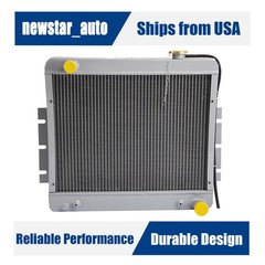 ALUMINUM RADIATOR For HYSTER FORKLIFT H135XL H155XL 4.3L GAS GM VORTEC ENGINES