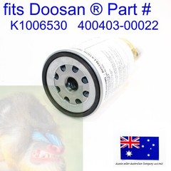 fits DOOSAN Fuel Filter and Bowl DX140LC DX14LCR DX160LC DX180LC DX225LC DX225LC