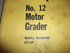 CAT CATERPILLAR NO 12 12E MOTOR GRADER SERVICE SHOP REPAIR MANUAL S/N 8T00001-UP