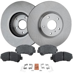 Brake Rotor and Pads Kit Disc and Fits Front 12.6 Inches (Cast Iron) 222-0607