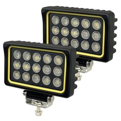6″ LED Work Flood Lights 150W 12000LM Yellow 12V/24V [2PCS]