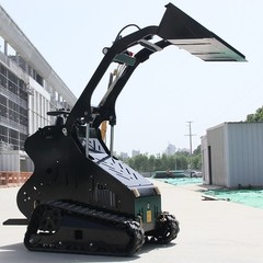 13.5HP Gas Engine Mini Skid Steer Loader Compact Stand On Loader w/Bucket EPA