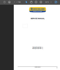 NEW HOLLAND 7630 TRACTOR MANUAL SERVICE SHOP REPAIR PDF USB