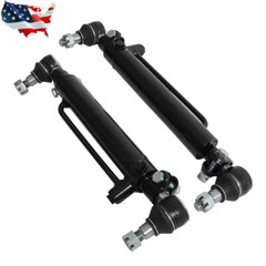 2 × Power Steering Cylinder A37509 D84800 For Case 586C 586D 586E 585D 585E 586D