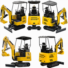 Mini Excavator 1.8 Ton Kubota D722 Crawler Swing Boom Expandable Track Free Ship