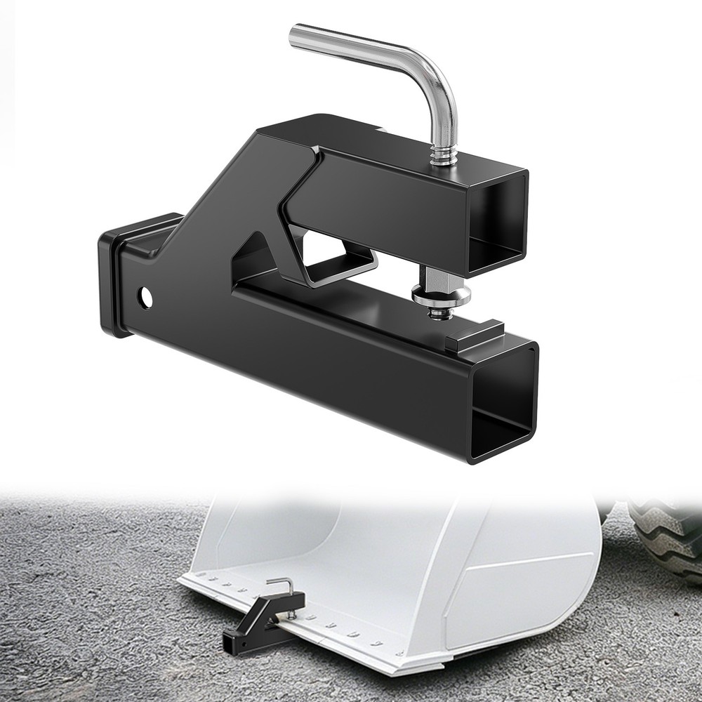 2200 LBS, 2”Trailer Hitch Receiver For Forklift Bucket & Tractor Bucket, Bolt On