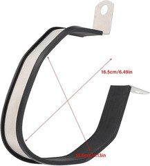 Motorcycle Exhaust Clamp, Hexagon Muffler Pipe Silencer Hanger Mount Bracket Sta