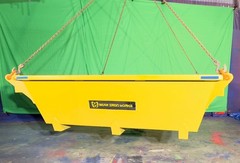 Crane Skip Box Pan Material Handling Hopper Trash Basket Bin 12,500 lbs 3 cy