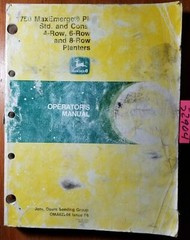 John Deere 1750 MaxEmerge Plus Std & Cons 4R 6R 8R Planter 680100-684999 Manual