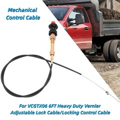 Heavy Duty Vernier Locking Throttle Cable 6FT Red Locking Adjustable For VCGTX06