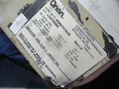 Used Kubota D722-E 3-Cyl Diesel Engine From Onan Generator, 14.9kw 5396hrs