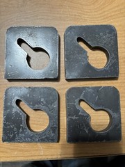 RWM Weld-On Steel Banjo Eye Plate 3/8″ Thick For 4 Piece Kit