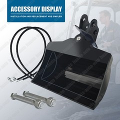 600mm Mini Excavator Tilting Bucket Attachment US Stock/Free Shipping