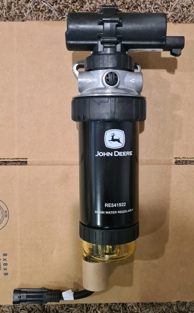 JOHN DEERE Diesel Fuel Lift Pump Filter Water Separator 24v 24 Volt Marine OEM