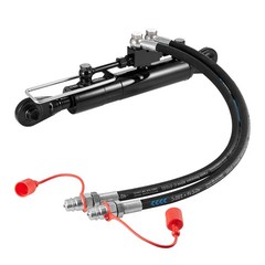 Uimoso Hydraulic Top Link for Cat.1-1 Tractor 18-1/8 in ~ 26-3/8 in & 2x Hoses