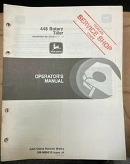 John Deere 448 Rotary Tiller Operator Manual OM-M88613 J4 R-5