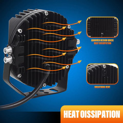 2X 5″ LED Work Light Bar Spot Fog Pod Amber/W Fit Jeep Wrangler JK TJ CJ Offroad