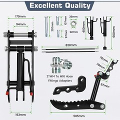 L-Shaped 3-Holes Bracket Hydraulic Thumb Clip Fits Mini Excavators Attachments