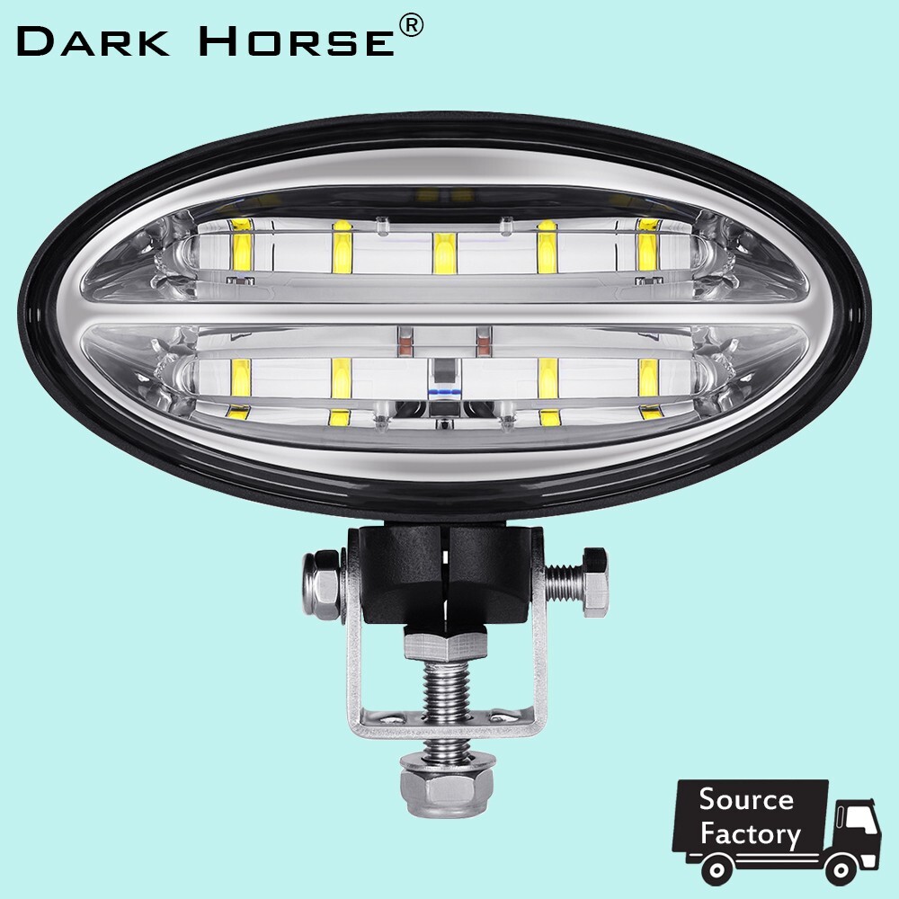 Oval 45W LED Work Light headlight For John Deere Tractors Replace OEM RE573609
