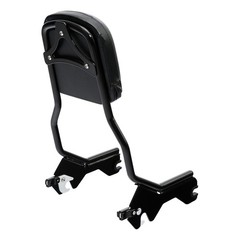 Detachable Sissy Bar Backrest For Softail Low Rider Sport Glide 18+ Gloss Black