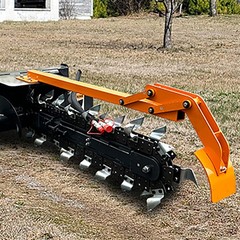 Wolverine 48″ Skid Steer Loader Hydraulic Trencher Attachment 8″ W TCR-12-48H