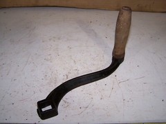 NOS Cast Iron Crank Handle Corn Sheller Pump Grinder Roller 5/8″ SQUARE Shaft