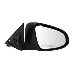 Door Mirror Power Heated Blind Spot Black Textured 3-Hole Toyota Camry