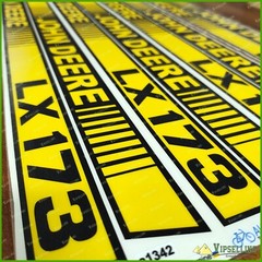 LX173 Lawn Tractor Hood Left Right Stripes Decals Stickers Tractor Part