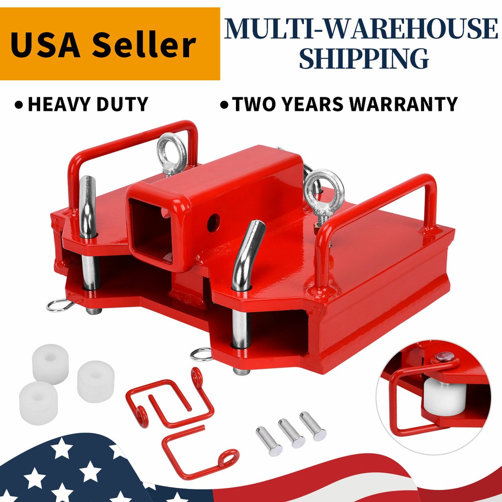2” Forklift Trailer Hitch Receiver Tow Hitch Attachments for Dual Pallet Fork